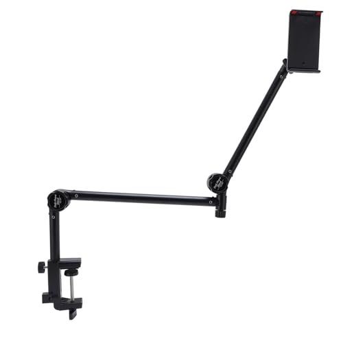 Mikrofonarmständer, 360 Grad Anti Slip 1,5KG Tragetmetall Suspensions Mikrofon Armstand mit Telefonclip für Home Studio von Annadue