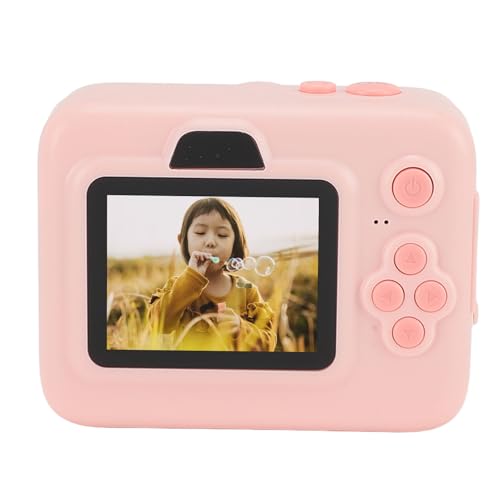 Sofortbildkamera, 1080P Digitalkamera, Sofortdruck mit 2,4 Zoll Bildschirm, MP3 Player, 5 Spielmodi, 2000 mAh Akku, 3 Druckpapier, Digitale Video Sofortbildkameras (PINK) von Annadue