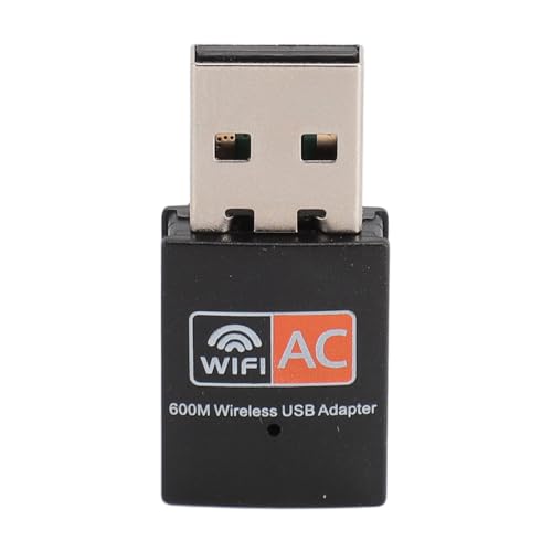 USB WLAN Adapter, 2,4 G 5 G Dualband Wireless Netzwerkadapter für Desktop PC Laptop, Kompakter AC600 USB WLAN Dongle für Windows XP Vista 7 8 8.1 10 für OS X von Annadue