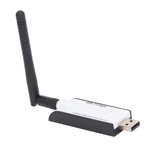 USB WLAN Adapter, WLAN Dongle mit Antenne, Drahtloser Netzwerkadapter für PC für Desktop für Wins für Androids für Linux von Annadue