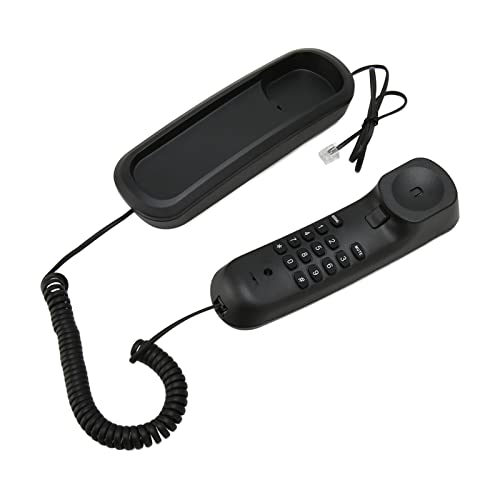 Wandtelefon für Zuhause, Hotel, Schule, Büro, KX-1045 Altes Retro Stummschaltung, Wahlwiederholung, Englisches Telefon, Plug and Play. von Annadue