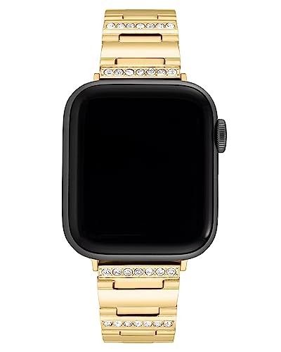 Anne Klein Hochwertiges modisches Armband mit Kristallakzenten für Apple Watch, gold, 38/40/41mm, WK/1050GPGP38 von Anne Klein