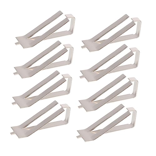 Anneome 8 Stk 3d Drucker Zubehör Zubehör Für 3d-drucker Haarclips Eine Armatur Nippclip Befestigungsklammern Plattformstabiler Clip Bettfederdrehclips Federstahl Silver von Anneome