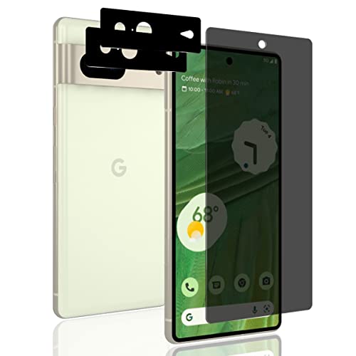 AnnhanT Schutzfolie für Google Pixel 7 Panzer Schutz Glas für Sichtschut 1 Stück + Google Pixel 7 Kameraschutz Schutzglas 2 Stück - 9H Panzerfolie/Anti-Spy von AnnhanT