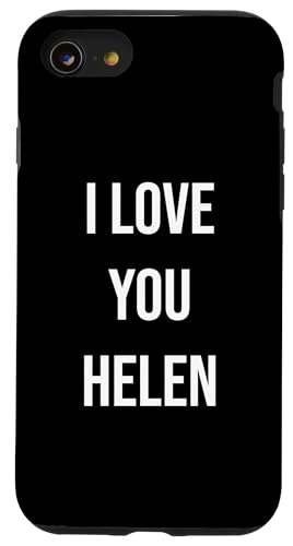 Hülle für iPhone SE (2020) / 7 / 8 Ich liebe dich Helen von Anniversary Name Designs