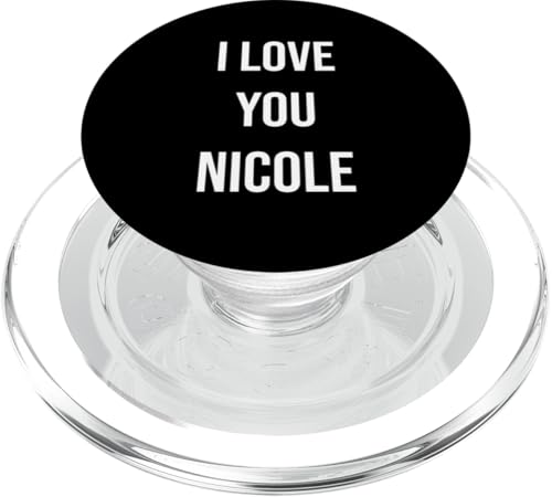 Ich liebe dich Nicole PopSockets PopGrip für MagSafe von Anniversary Name Designs