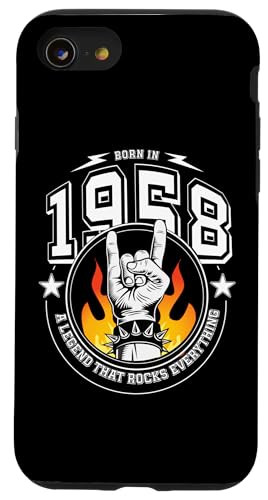 1958 Geburtstag, rockt alles Hülle für iPhone SE (2020) / 7 / 8 von Anniversary