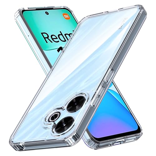 Anoowkoa Handyhülle Xiaomi Redmi 13 4G Hülle CASE Cover[Transparent Silikon Handy Hüllen] [Stoßfest Kratzfest ] Dünne Durchsichtige TPU Schutzhülle von Anoowkoa