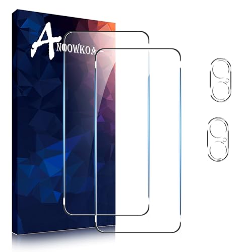 Anoowkoa Panzerglas für iPhone 16 Plus (6,7") 2 Stück Displayfolie Handyfolie 9H Härte HD Klar Displayschutzfolie für iPhone 16 Plus und 2 Stück Kamera Schutzfolie Anti-Kratzer von Anoowkoa