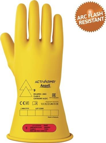 Ansell Elektrikerschutzhandschuh ActivArmr® RIG011Y Gr.8 gelb RIG011Y080 von Ansell