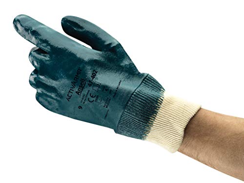 Ansell Hylite 47-402 Mehrzweckhandschuhe, Mechanikschutz, Blau, Größe 10 (12 Paar) von Ansell