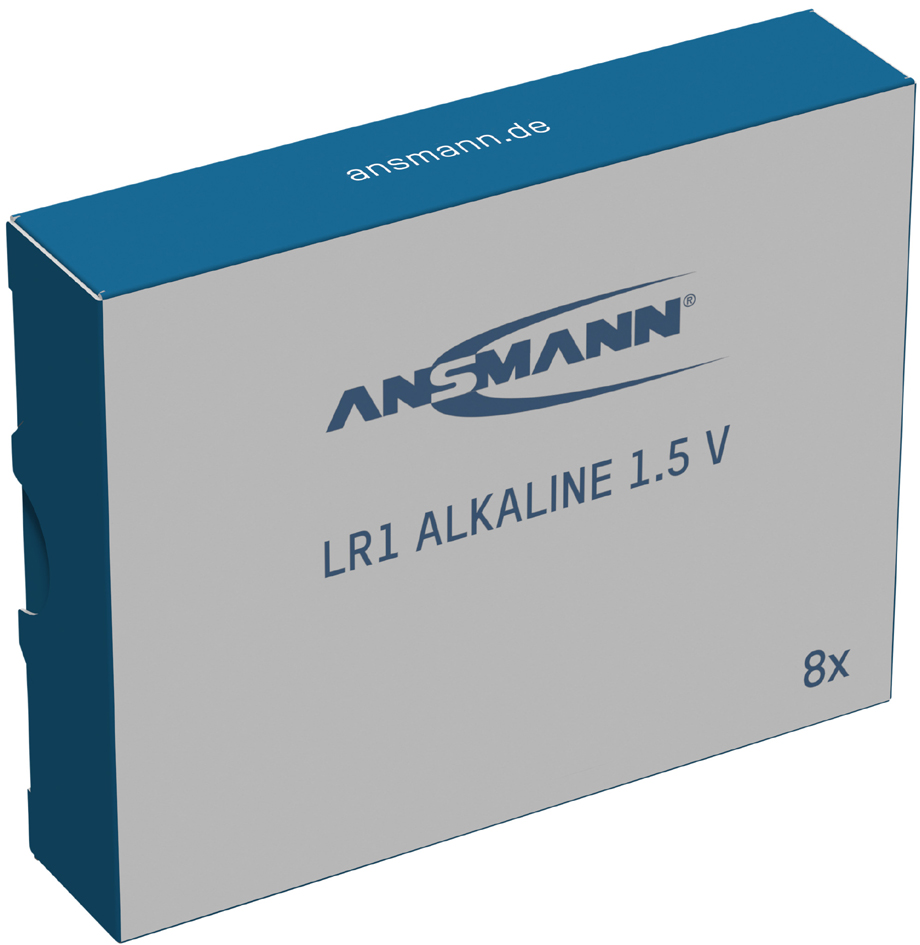 ANSMANN Alkaline Batterie LR1, 1,5 Volt, 8er Pack von Ansmann