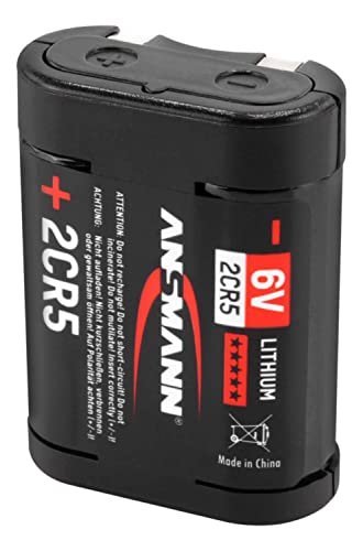 ANSMANN Lithium Batterie 2CR5 / 6V Li Fotobatterie mit Langer Haltbarkeit/Unempfindlich gegen Extremtemperaturen/Ideal für Kameras, LED-Taschenlampen, Sensor-Wasserhahn, und vieles mehr von Ansmann