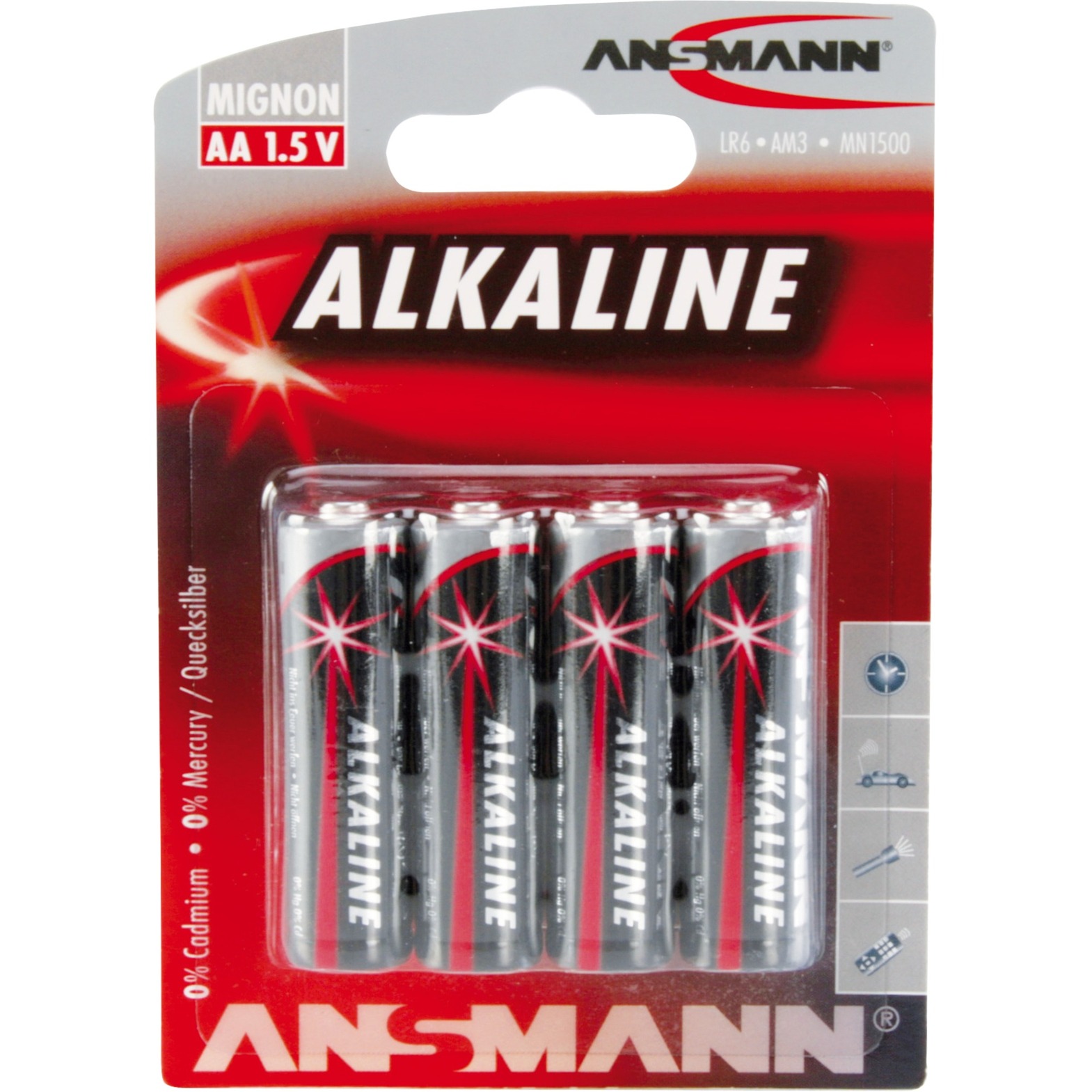 Alkaline Red, Batterie von Ansmann