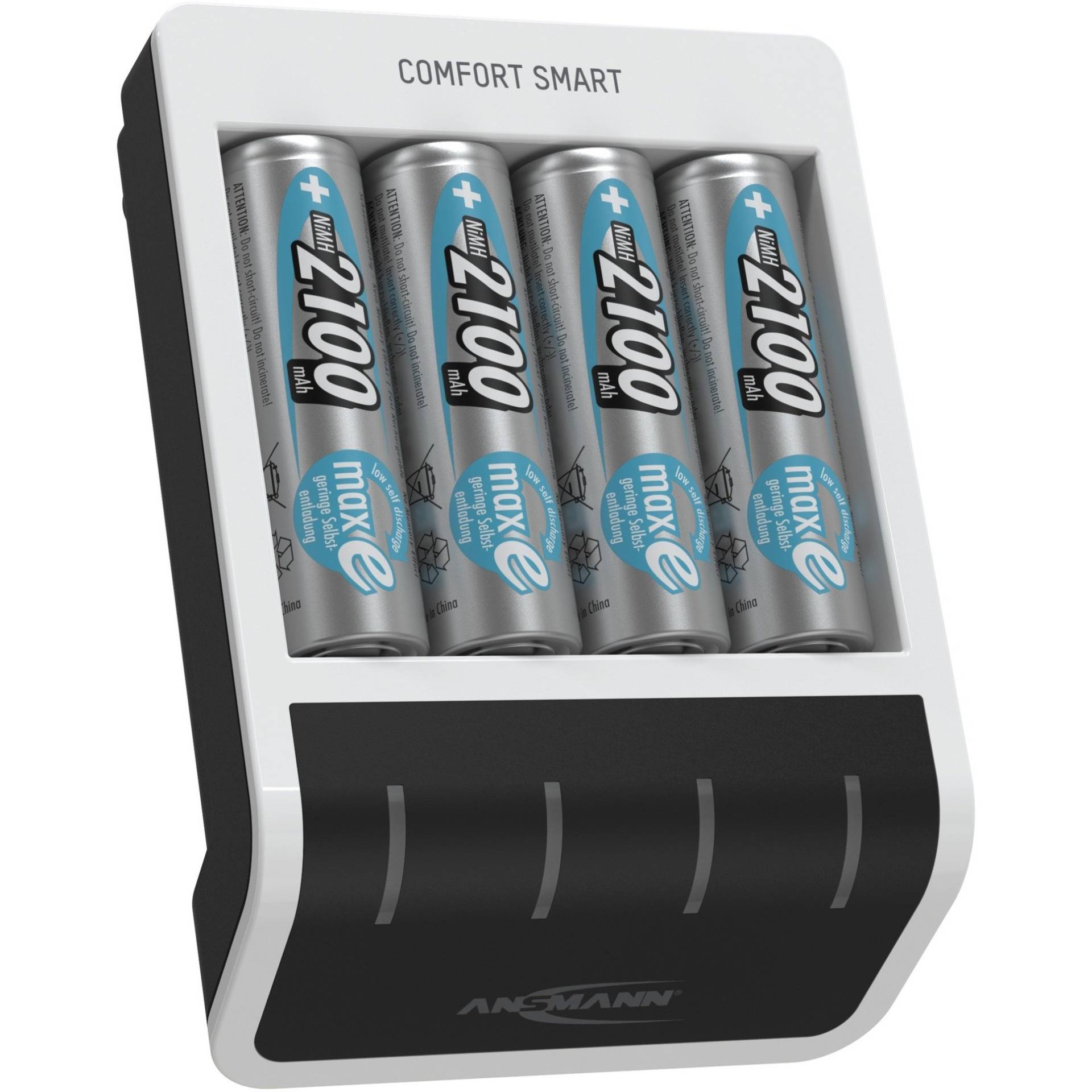 Comfort Smart + 4x AA 2100mAh, Ladegerät von Ansmann