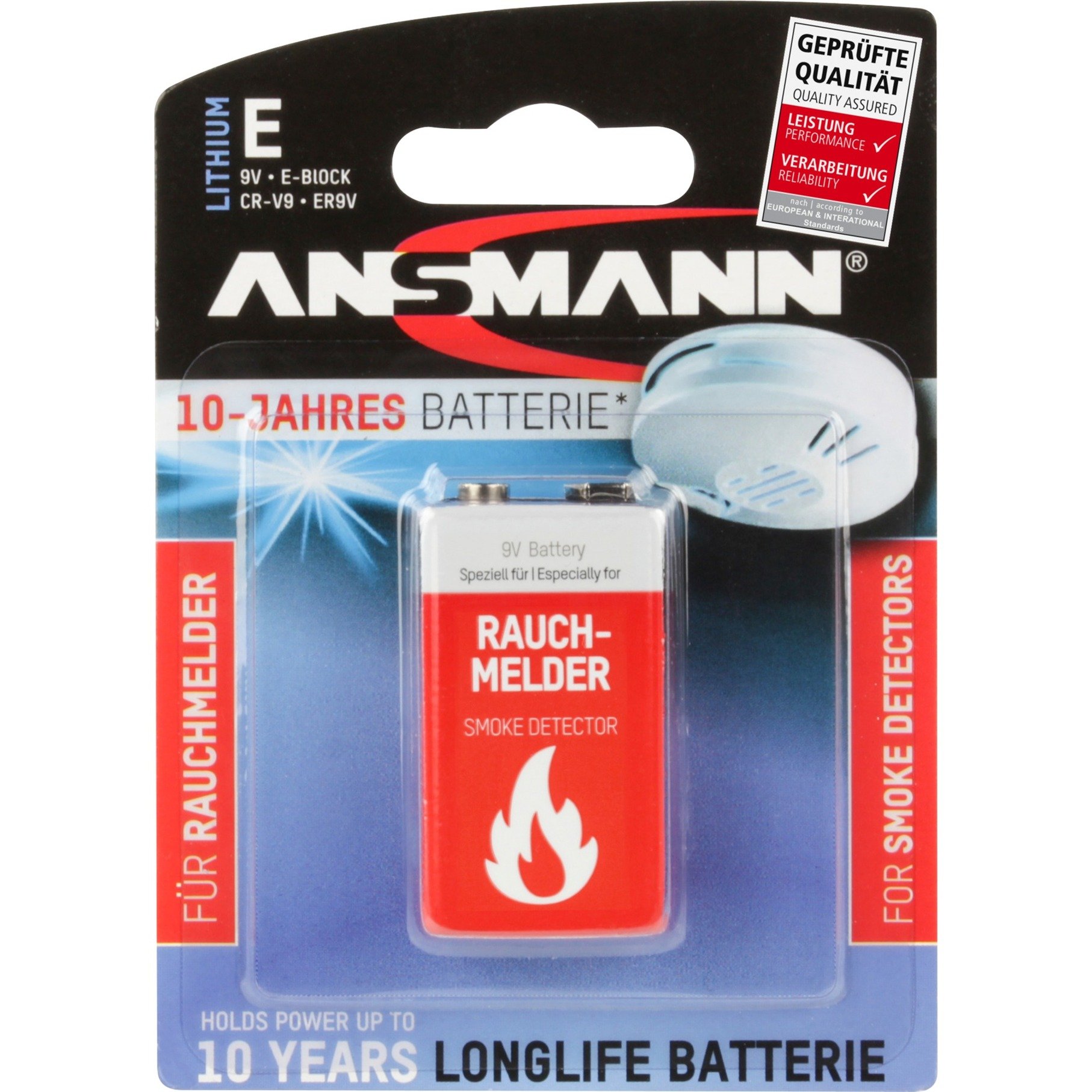 Lithium Batterie für Rauchmelder von Ansmann