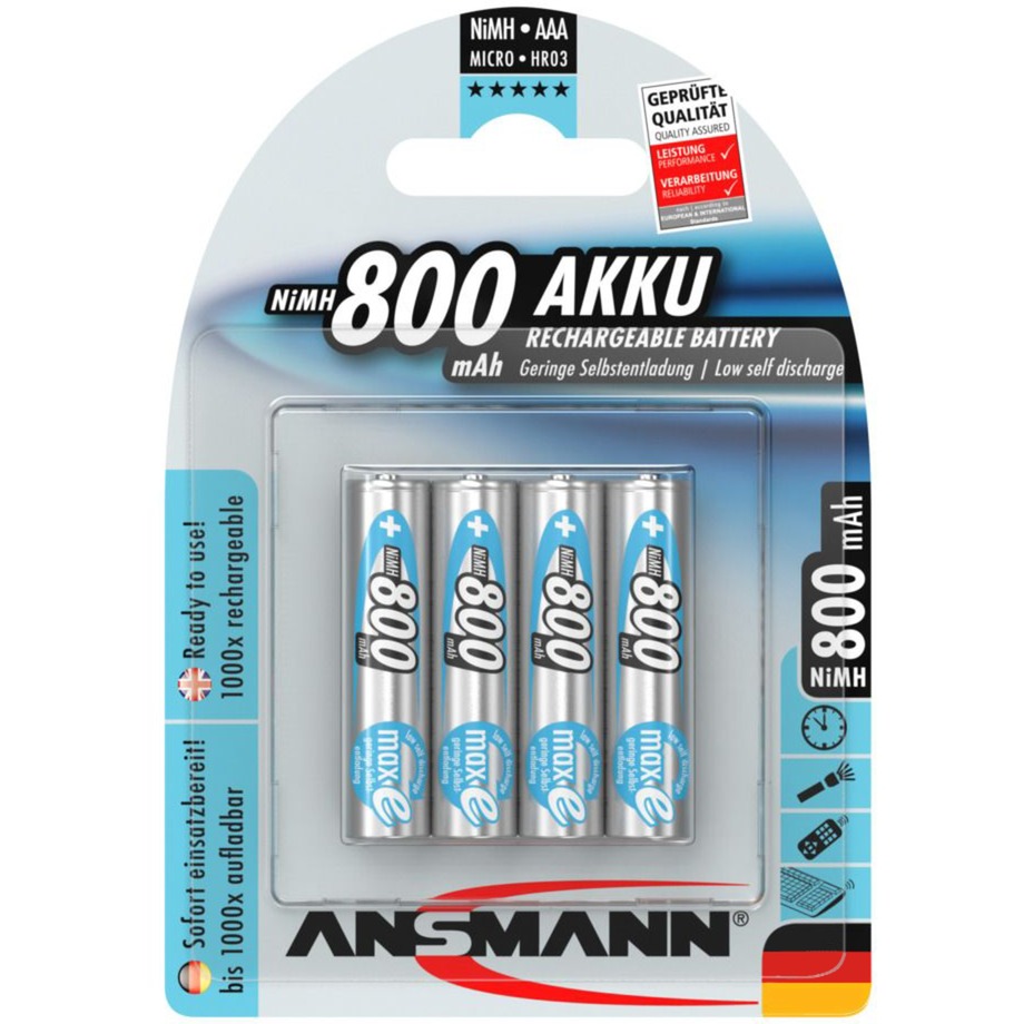 maxE 800mAh NiMh, Akku von Ansmann