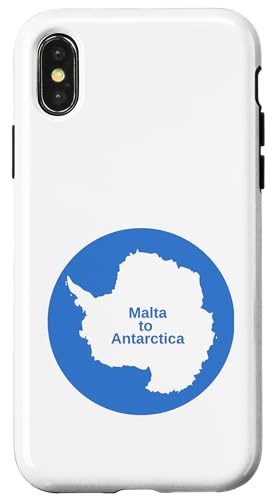 Hülle für iPhone X/XS Von Malta in die Antarktis von AntarcticaGoods