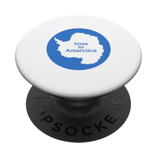 Von Iowa in die Antarktis PopSockets Klebender PopGrip von AntarcticaGoods