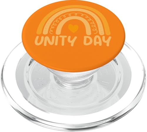 Tag der Einheit: Schluss mit Mobbing, Freundlichkeit ist wichtig, Orange, Tag der Einheit PopSockets PopGrip für MagSafe von Anti Bullying Unity Day Merch Co.