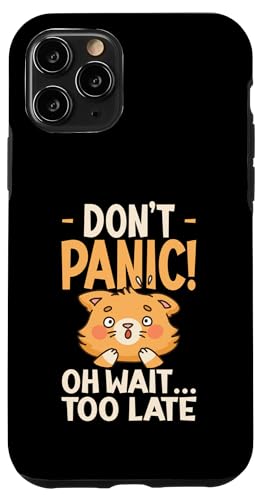 Hülle für iPhone 11 Pro Angst Katze Zitat Soziale Angst von Anxiety Mental Health Designs