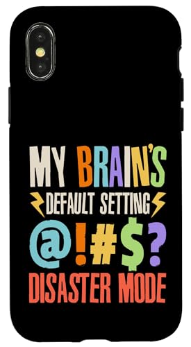 Hülle für iPhone X/XS Angst-Katastrophen-Modus Soziale Angst von Anxiety Mental Health Designs