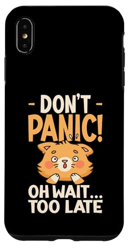 Hülle für iPhone XS Max Angst Katze Zitat Soziale Angst von Anxiety Mental Health Designs