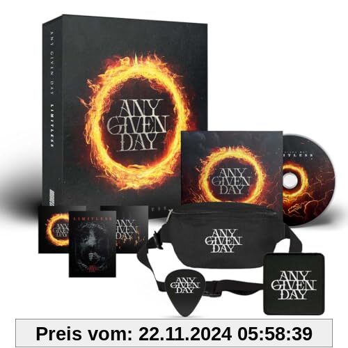 Limitless (Fan-BoxSet inkl. CD, HipBag, Gitarren-Plektren, Sticker & Patch) von Any Given Day