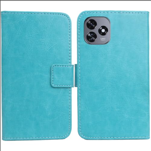 Anybird Blau Premium PU Leder Tasche Schutz Hülle Handy Case Wallet Cover Etui Ledertasche Für Oukitel C51 6.8" von Anybird