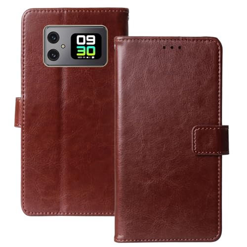 Anybird Flip Leder Tasche Hülle Für CUBOT A20 6.74" Lederhülle Handyhülle Schutzhülle Handytasche Handy Etui Cover Case Abdeckung (Braun) von Anybird