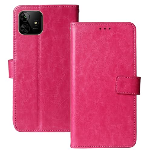 Anybird Flip Leder Tasche Hülle Für Myphone N23 Plus 6.7" Lederhülle Handyhülle Schutzhülle Handytasche Handy Etui Cover Case Abdeckung (Rose) von Anybird