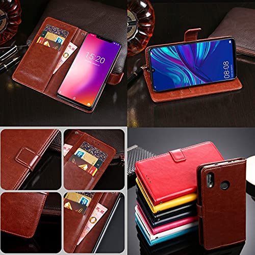 Anybird Flip Leder Tasche Hülle Für Ulefone Note 19 6.56" Lederhülle Handyhülle Schutzhülle Handytasche Handy Etui Cover Case Abdeckung (Gelb) von Anybird