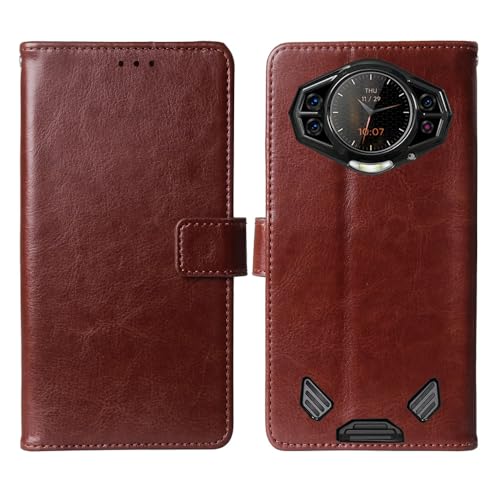 Anybird Flip Leder Tasche TPU Silikon Hülle Für DOOGEE S200 / DOOGEE S200 X 5G 6.72" Lederhülle Handyhülle Schutzhülle Handytasche Handy Etui Cover Case Abdeckung (Braun) von Anybird