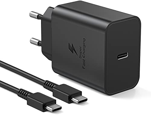 45W USB C Ladegerät, Samsung Schnellladegerät Netzteil USB C für Samsung Galaxy S23, S23 Ultra, S23 Plus,S22,S22 Ultra,S21,Note20 Ultra,A53 5G,A52,PPS Schnellladendes mit 1.8m USB C Ladekabel von Anykon