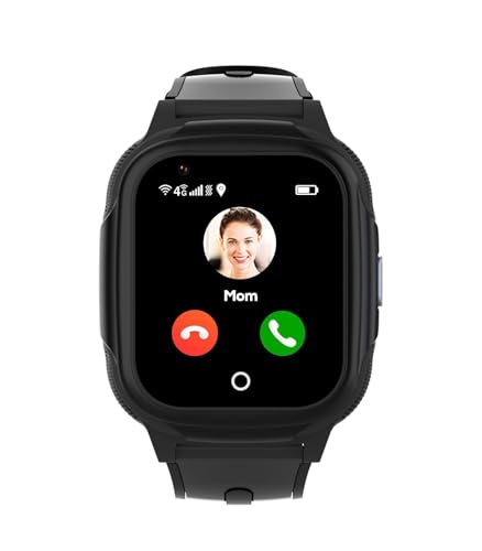 Aoekne 4G Kinder Smartwatch mit GPS und SIM, Telefon Uhr für Kinder mit Videoanruf und Telefonanruf, WLAN, Schulmodus, SOS, GPS, Kamera, Schrittzähler Wasserdicht für 4–12Jungen Mädchen von Aoekne