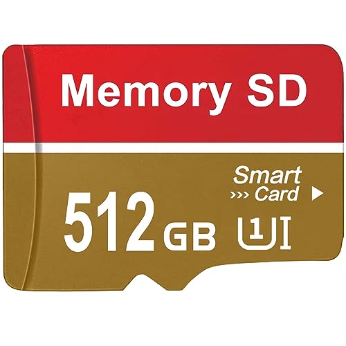 Aogamb SD Karte 512GB Wasserdicht SD Card Große Kapazität Speicherkarte Schnelle Geschwindigkeit Memory Card Mini TF Karte Hauptsächlich zum Speichern von Daten Verwendet von Aogamb