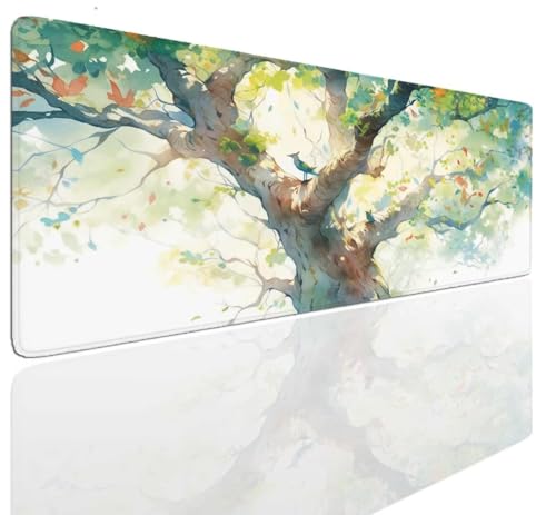 Gaming Mauspad XXL Mousepad 140x80x0.4cm, Gaming Schreibtischunterlage Picture Mauspad Groß Desk Mat Vernähte Kanten, Mouse Pad Mat Anti-Rutsch, Mauspads Verbessert Präzision und Geschwindigkei S-850 von Aoojlo