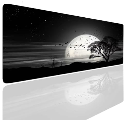 XXL Mauspad Gaming 1600x800x4mm Mousepad XXL Groß Anthrazit Mousepad Gaming Mouse Pad Tischunterlage Large Size Mousepads Schreibtisch Unterlage Matte rutschfeste Großes Mauspad für PC, Laptop S-30 von Aoojlo