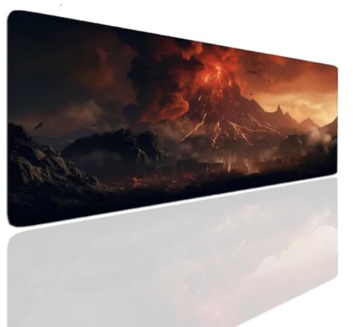 XXL Mauspad Gaming 600x300x4mm Mousepad XXL Groß Dark Mousepad Gaming Mouse Pad Mat Tischunterlage Large Size Mousepads Schreibtisch Unterlage Matte rutschfeste Großes Mauspad für PC, Laptop S-283 von Aoojlo