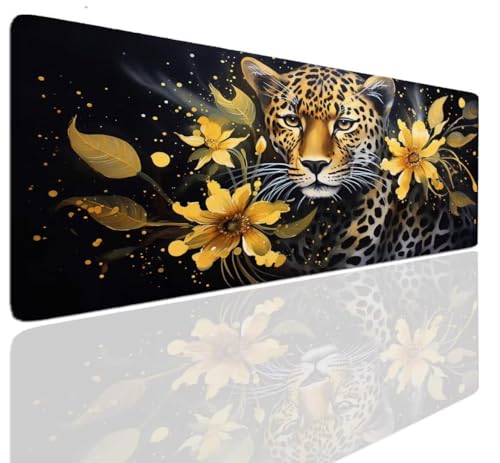 XXL Mauspad Gaming 900x500x4mm Mousepad XXL Groß Sunflower Mousepad Gaming Mouse Pad Tischunterlage Large Size Mousepads Schreibtisch Unterlage Matte rutschfeste Großes Mauspad für PC, Laptop S-1095 von Aoojlo