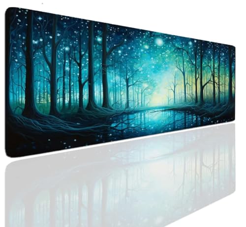 XXL Mauspad Gaming 900x600x4mm Mousepad XXL Groß Night Mousepad Gaming Mouse Pad Mat Tischunterlage Large Size Mousepads Schreibtisch Unterlage Matte rutschfeste Großes Mauspad für PC, Laptop S-763 von Aoojlo