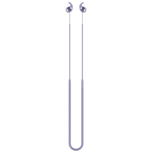 Band Anti-Verlust-Drahtkabel Passend für Samsung Galaxy Buds 3 pro Kopfhörerhalter Halsseil Schweißfestes Lanyard Kopfhörer-Halsband (Purple) von Aoyygg