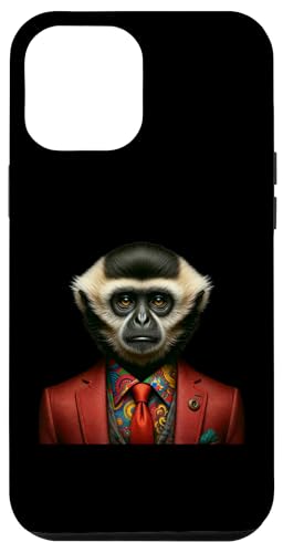 Hülle für iPhone 14 Pro Max Western Hoolock Gibbon Shirt Affe Portrait Lustiges Affengesicht von Apes Empire