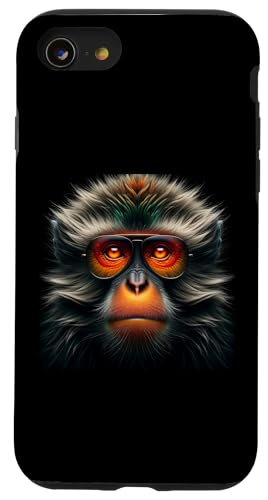 Hülle für iPhone SE (2020) / 7 / 8 Japanisches Makakenhemd Affe Portrait Wildlife Exotic Ape von Apes Empire