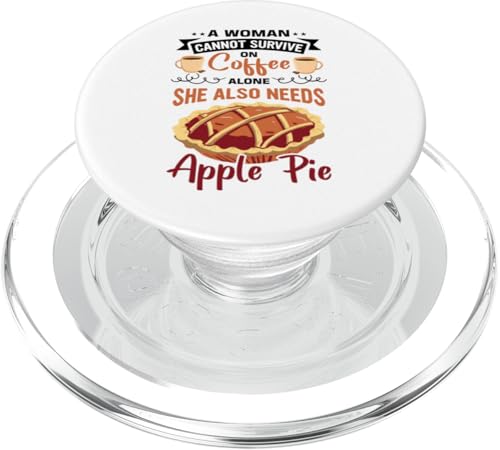 Witziger Apfelkuchen Spruch PopSockets PopGrip für MagSafe von Apfelkuchen Designs