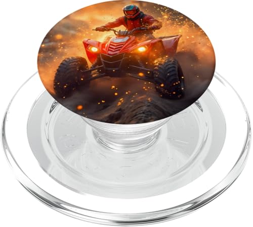 Quad ATV Quad Fahrer 4-Rad-Enthusiast Quad-Fan Off-Roader PopSockets PopGrip für MagSafe von ApiDesign