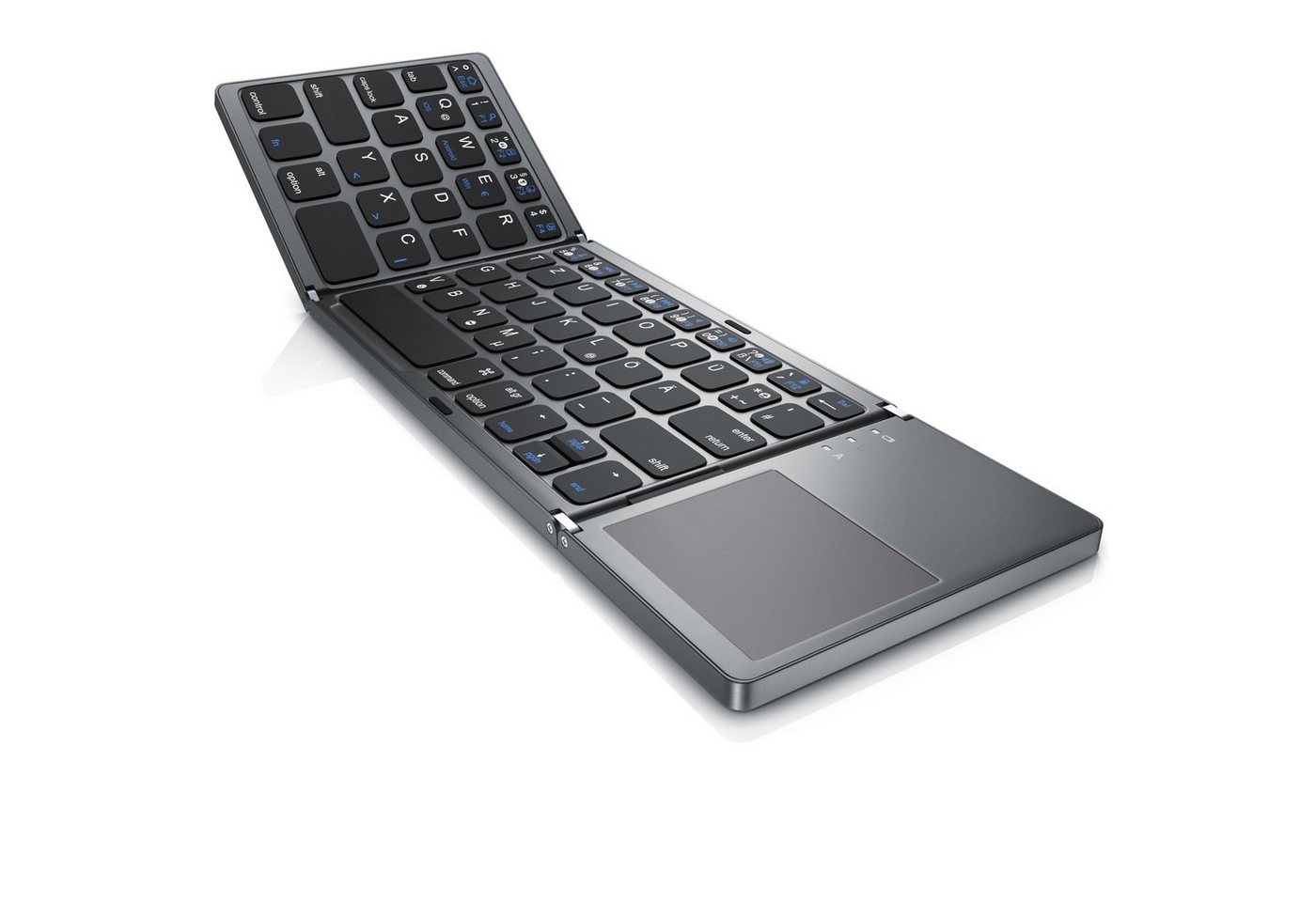 Aplic Wireless-Tastatur (faltbares Mini Bluetooth Keyboard mit Touchpad im Super Slim Design) von Aplic