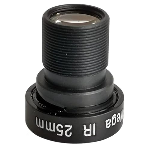 Aposous HD 5MP M12 CCTV-Kameraobjektiv mit Langer Brennweite, 25 Mm, 5 Megapixel-Objektiv für Analoge AHD-IP-Überwachungskamera von Aposous