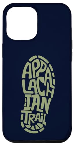 Hülle für iPhone 14 Plus Appalachian Trail Hiking Boot Print Shoeprint Typography von Appalachian Basecamp by Giant Step