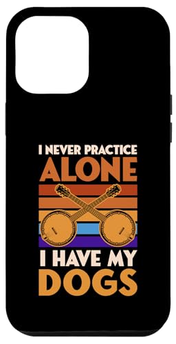 Hülle für iPhone 13 Pro Max Ich trainiere nie alleine Ich habe meine Hunde von Appalachian Style Bluegrass Banjo Player Merch